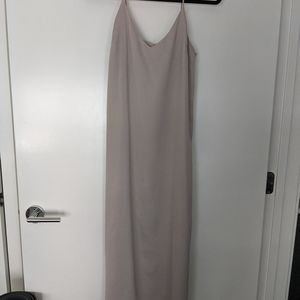 Light grey slip dress